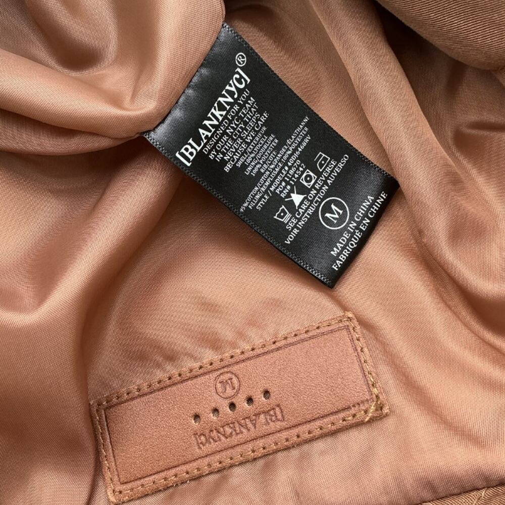 Blank Nyc Quilted Brown Shawl Collar Puffer Jacket Size M - Picture 4 of 4